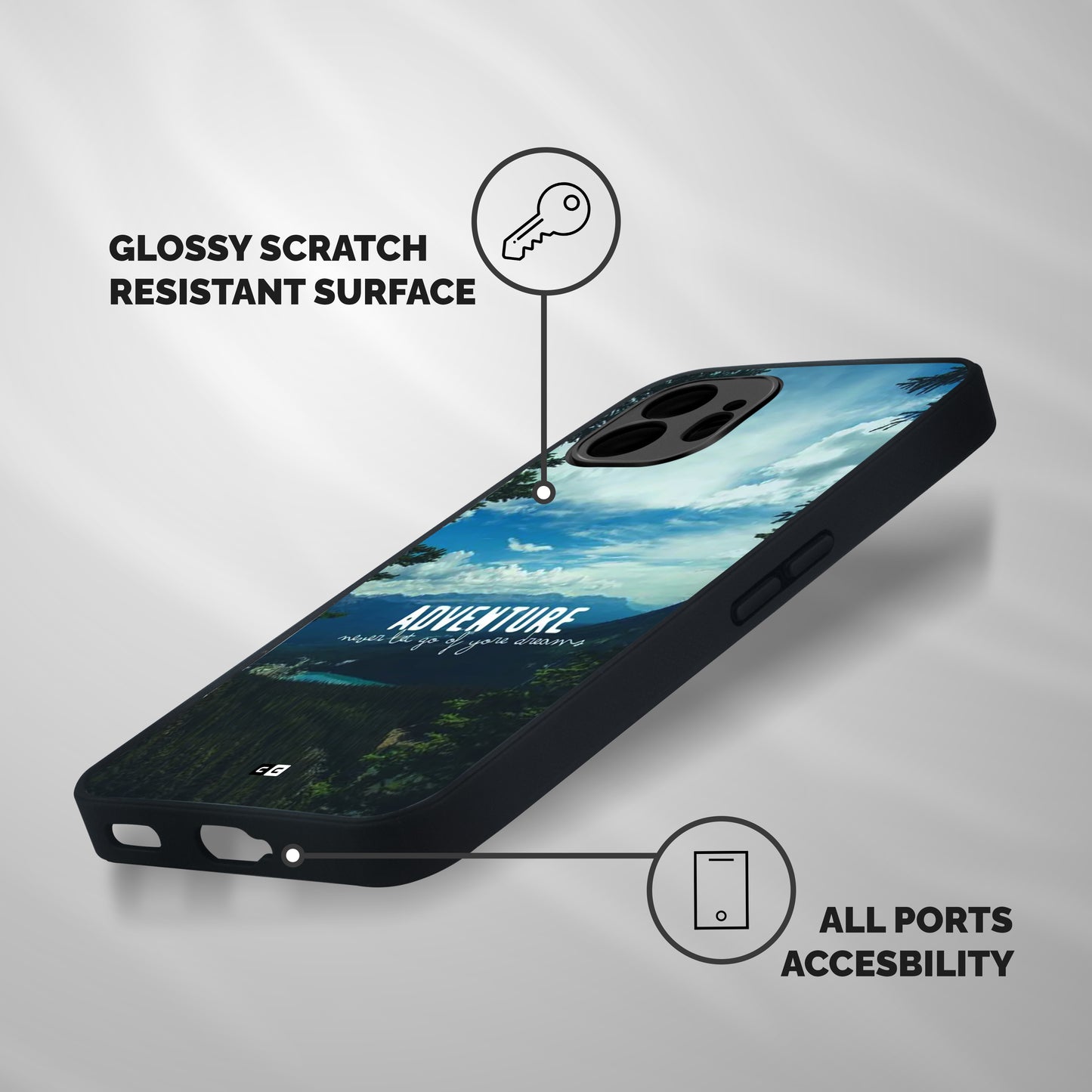 Natural Adventure Shockproof Hybrid Protection (Metal + TPU) Back Case Cover