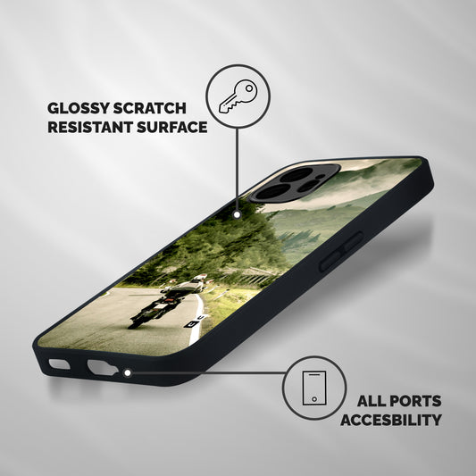 Nature Bike Shockproof Hybrid Protection (Metal + TPU) Back Case Cover
