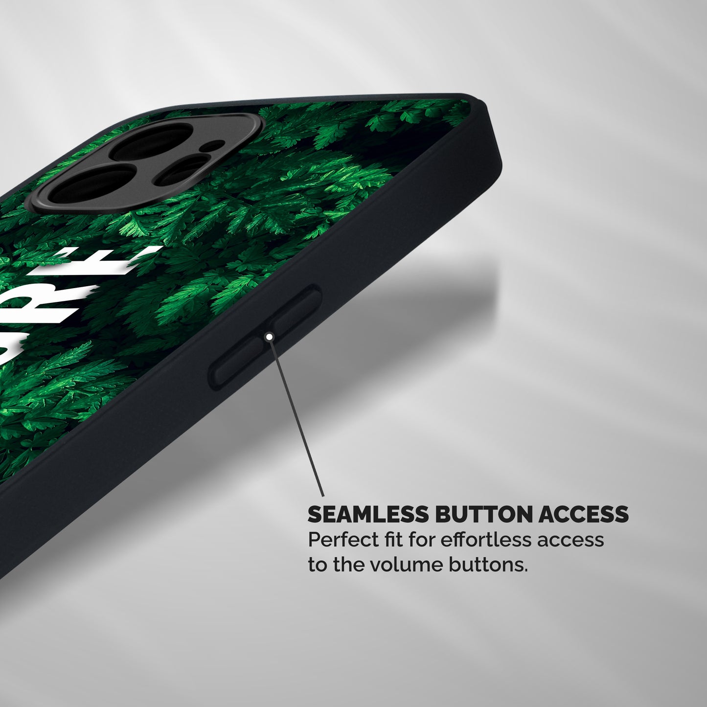 Nature Leaves Shockproof Hybrid Protection (Metal + TPU) Back Case Cover