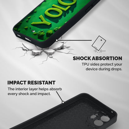 Nature Yolo Shockproof Hybrid Protection (Metal + TPU) Back Case Cover