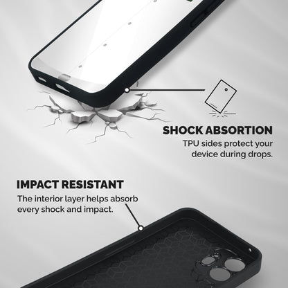 Navy Uniform Shockproof Hybrid Protection (Metal + TPU) Back Case Cover