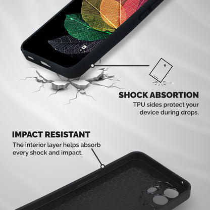 Net Leaf Color Design Shockproof Hybrid Protection (Metal + TPU) Back Case Cover