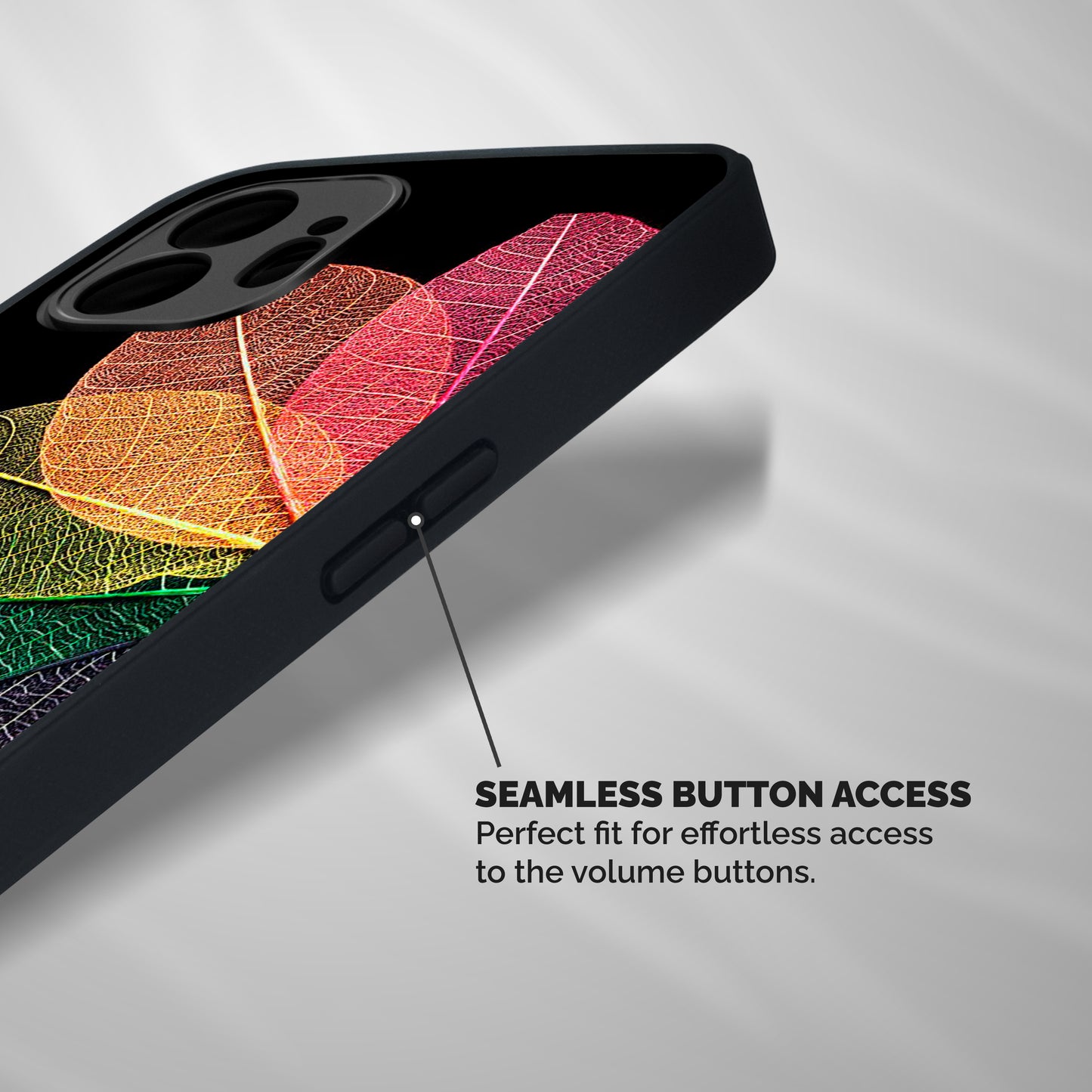 Net Leaf Color Design Shockproof Hybrid Protection (Metal + TPU) Back Case Cover