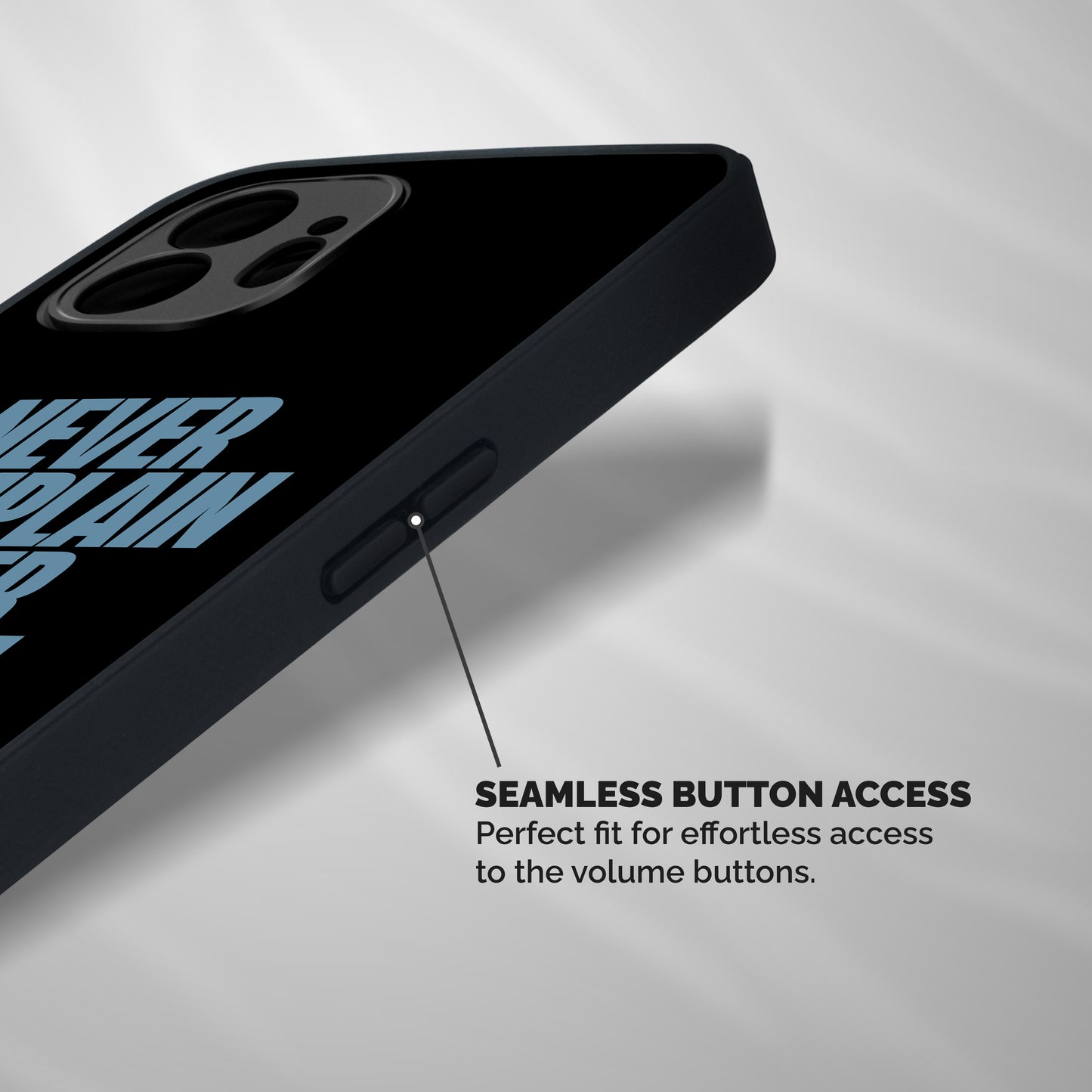 Never Complain Never Explain Shockproof Hybrid Protection (Metal + TPU) Back Case Cover