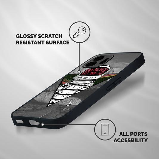 Never Let Me Go Shockproof Hybrid Protection (Metal + TPU) Back Case Cover