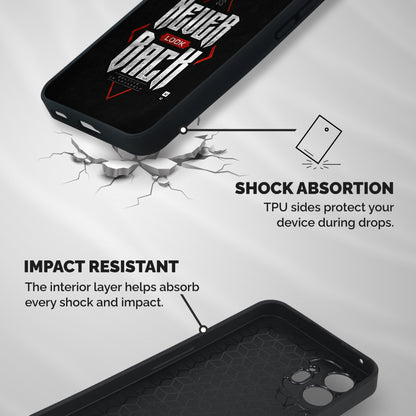 Never Look Back Diamond Shockproof Hybrid Protection (Metal + TPU) Back Case Cover