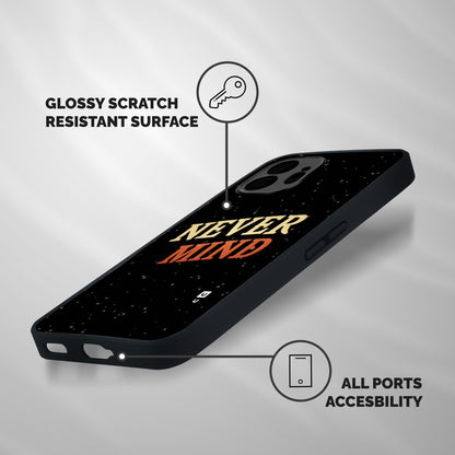 Never Mind Design Shockproof Hybrid Protection (Metal + TPU) Back Case Cover
