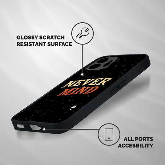 Never Mind Design Shockproof Hybrid Protection (Metal + TPU) Back Case Cover