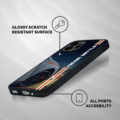 Never Settle SuperCar Shockproof Hybrid Protection (Metal + TPU) Back Case Cover