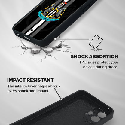 New Castle United Shockproof Hybrid Protection (Metal + TPU) Back Case Cover