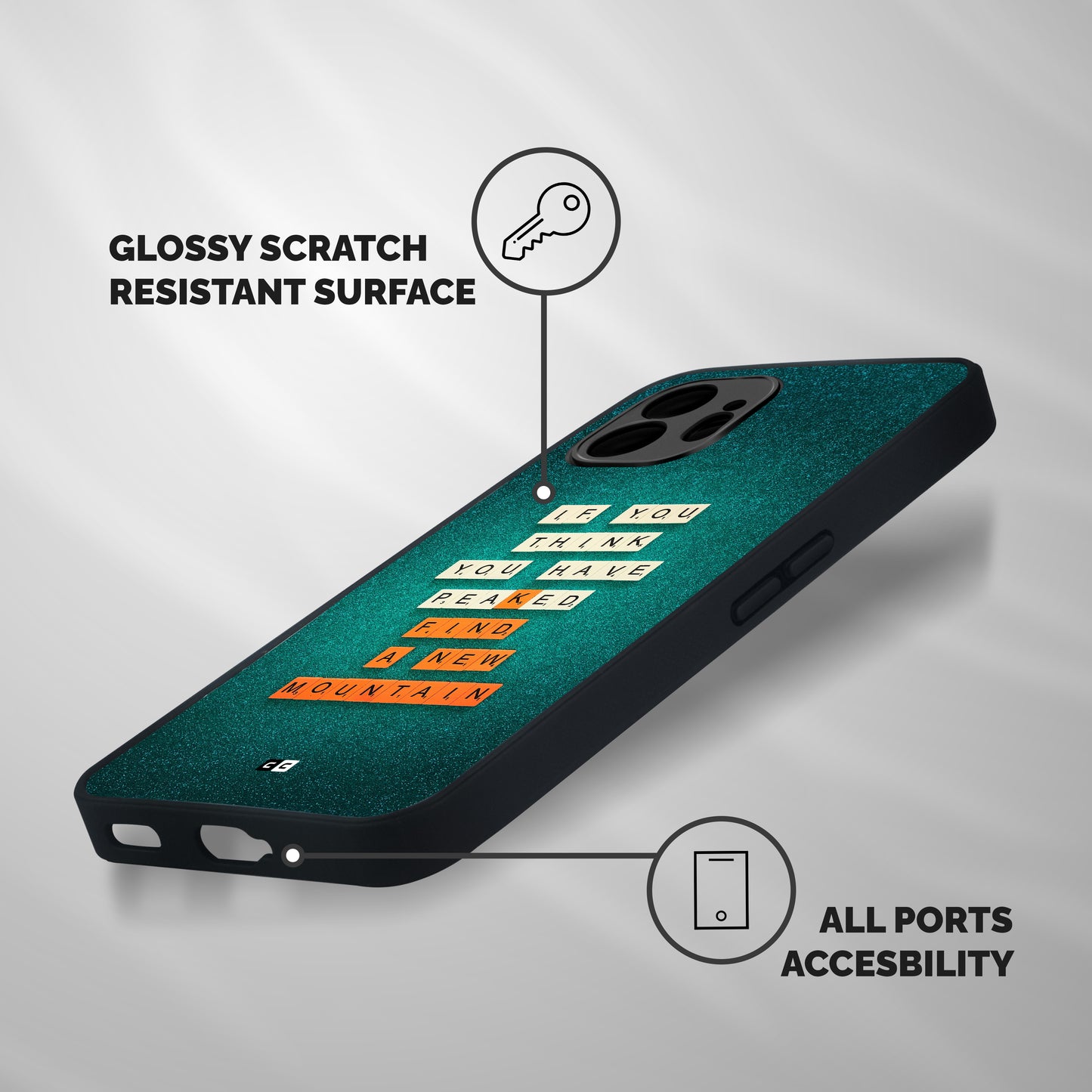 New Mountain Shockproof Hybrid Protection (Metal + TPU) Back Case Cover
