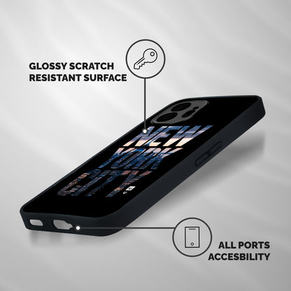New York City Shockproof Hybrid Protection (Metal + TPU) Back Case Cover