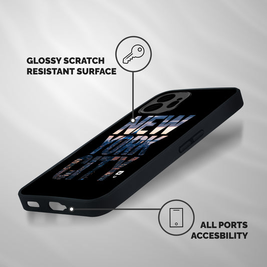 New York City Shockproof Hybrid Protection (Metal + TPU) Back Case Cover