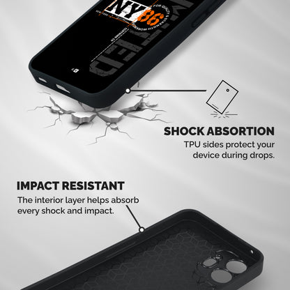 New York Limited Shockproof Hybrid Protection (Metal + TPU) Back Case Cover