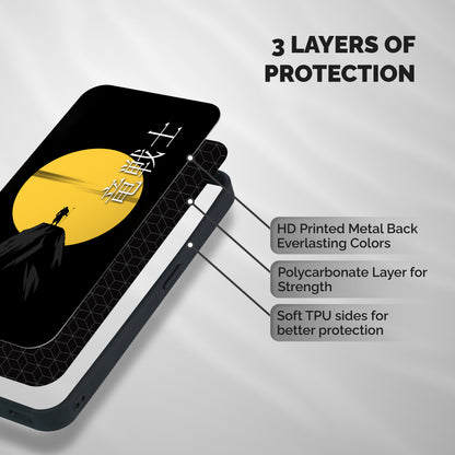 Night Warrior Shockproof Hybrid Protection (Metal + TPU) Back Case Cover