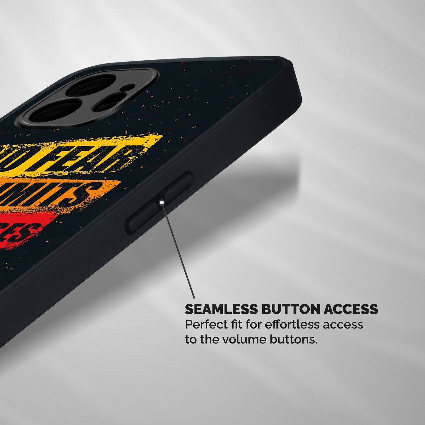 No Fear No Limits Shockproof Hybrid Protection (Metal + TPU) Back Case Cover