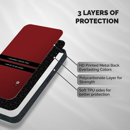 No Good Swear Shockproof Hybrid Protection (Metal + TPU) Back Case Cover