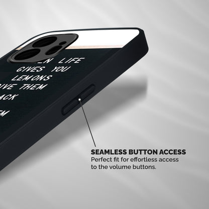 No Lemon Only Coffee Shockproof Hybrid Protection (Metal + TPU) Back Case Cover