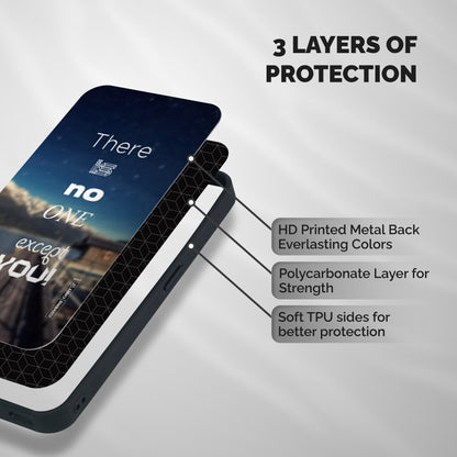 No One But You Shockproof Hybrid Protection (Metal + TPU) Back Case Cover