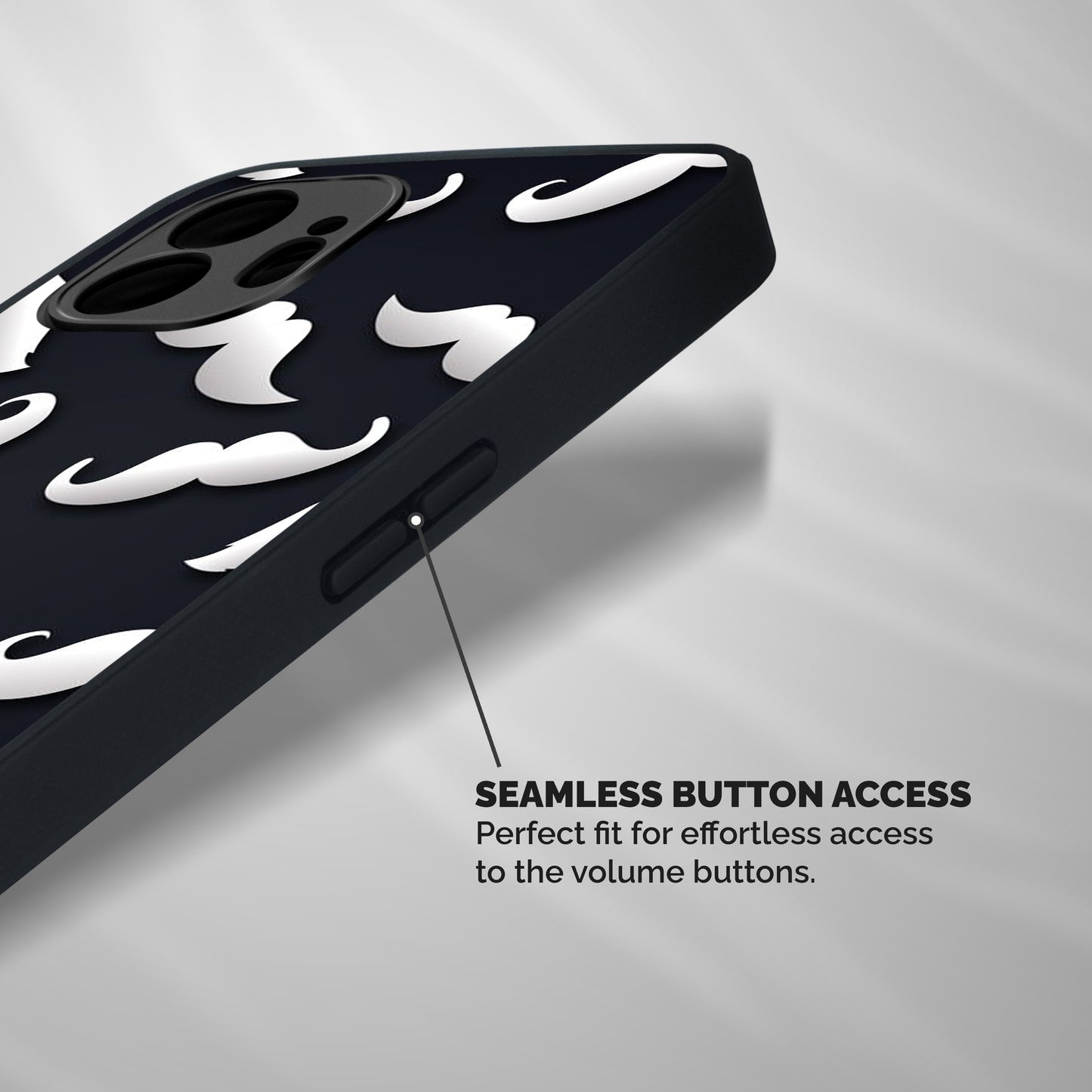 No Shave Shockproof Hybrid Protection (Metal + TPU) Back Case Cover