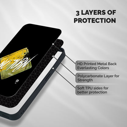 No Turn Shockproof Hybrid Protection (Metal + TPU) Back Case Cover