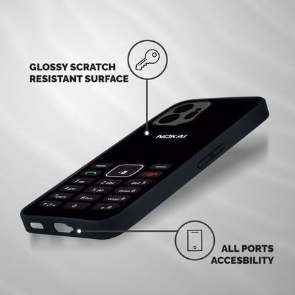 Nokia Bar Print Shockproof Hybrid Protection (Metal + TPU) Back Case Cover