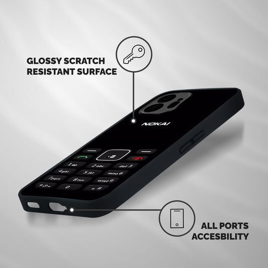 Nokia Bar Print Shockproof Hybrid Protection (Metal + TPU) Back Case Cover