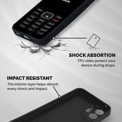 Nokia Bar Print Shockproof Hybrid Protection (Metal + TPU) Back Case Cover