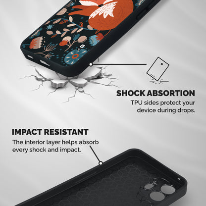 Nordic Arts Sleeping Fox Shockproof Hybrid Protection (Metal + TPU) Back Case Cover