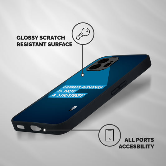 Not A Strategy Shockproof Hybrid Protection (Metal + TPU) Back Case Cover