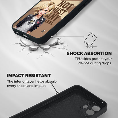 Not Just Any Shockproof Hybrid Protection (Metal + TPU) Back Case Cover