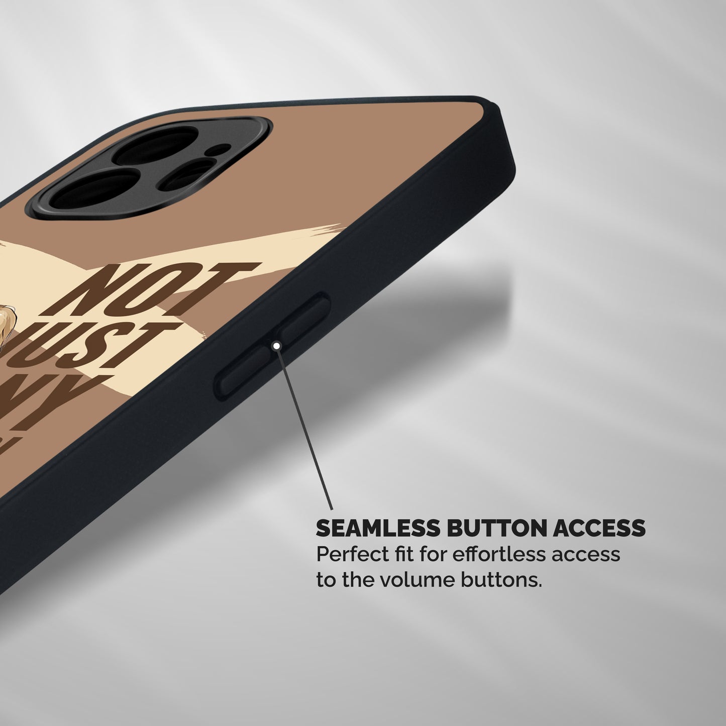 Not Just Any Shockproof Hybrid Protection (Metal + TPU) Back Case Cover