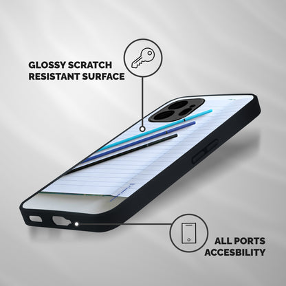 Notebook And Pens Shockproof Hybrid Protection (Metal + TPU) Back Case Cover