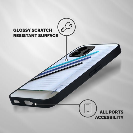 Notebook And Pens Shockproof Hybrid Protection (Metal + TPU) Back Case Cover