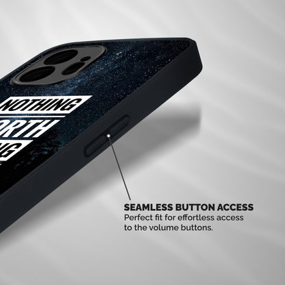 Nothing Worth Easy Shockproof Hybrid Protection (Metal + TPU) Back Case Cover