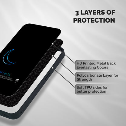 Nyctophilia Love of Darkness Shockproof Hybrid Protection (Metal + TPU) Back Case Cover