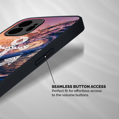 Ocean Anchor Wave Shockproof Hybrid Protection (Metal + TPU) Back Case Cover