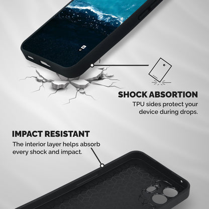 Ocean Blues Shockproof Hybrid Protection (Metal + TPU) Back Case Cover