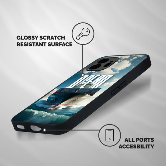Ocean Life Shockproof Hybrid Protection (Metal + TPU) Back Case Cover