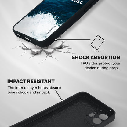 Ocean Wanderlust Shockproof Hybrid Protection (Metal + TPU) Back Case Cover