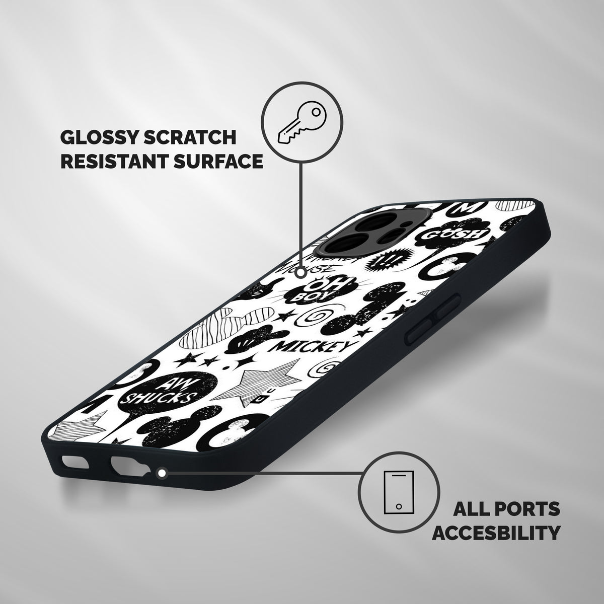 Oh Boy Design Shockproof Hybrid Protection (Metal + TPU) Back Case Cover