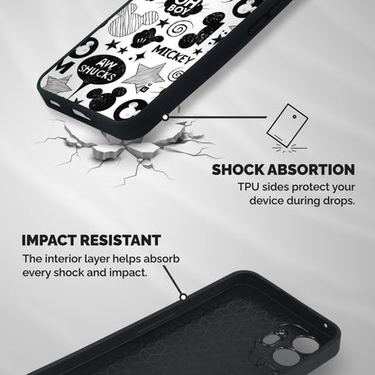 Oh Boy Design Shockproof Hybrid Protection (Metal + TPU) Back Case Cover