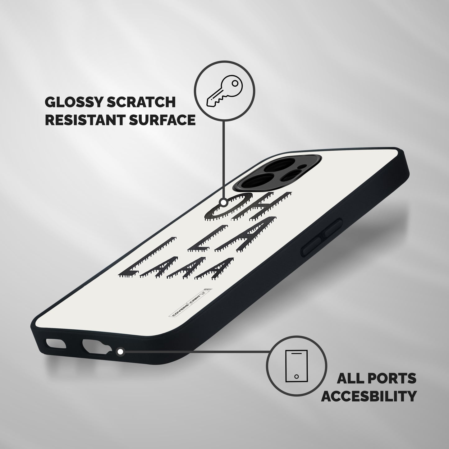 Oh La La Shockproof Hybrid Protection (Metal + TPU) Back Case Cover