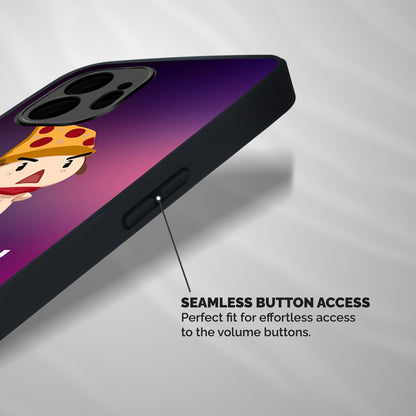 Oh My Pizza Shockproof Hybrid Protection (Metal + TPU) Back Case Cover