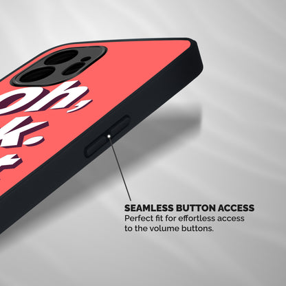 Oh Ok But Shockproof Hybrid Protection (Metal + TPU) Back Case Cover