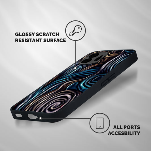 Oil Paint Artwork Shockproof Hybrid Protection (Metal + TPU) Back Case Cover