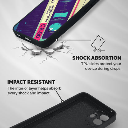 Old Casette Shade Shockproof Hybrid Protection (Metal + TPU) Back Case Cover
