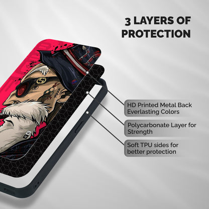 Old Man Swag Shockproof Hybrid Protection (Metal + TPU) Back Case Cover