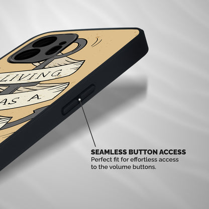 Old School Anchor Shockproof Hybrid Protection (Metal + TPU) Back Case Cover