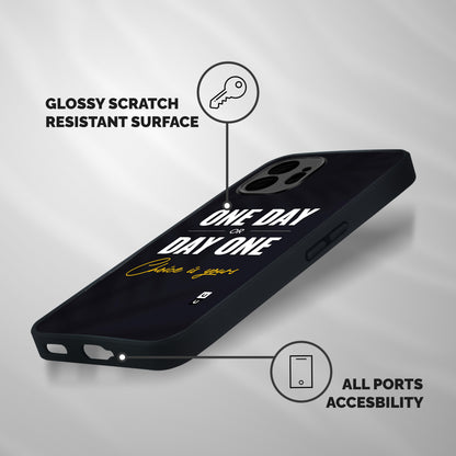 One Day or Day One Shockproof Hybrid Protection (Metal + TPU) Back Case Cover